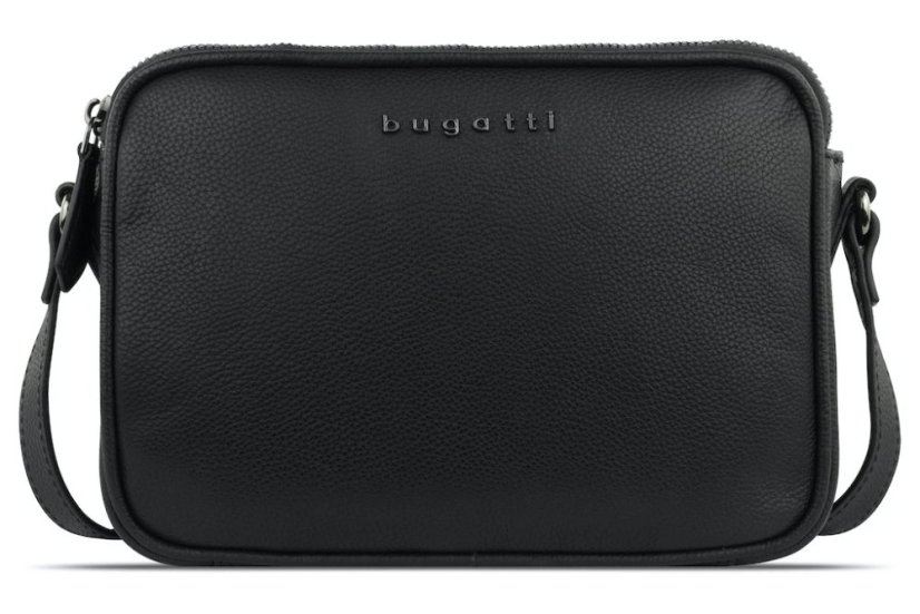 Dámská kožená crossbody kabelka Bugatti Bella černá