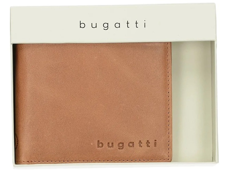 Pánská kožená peněženka Bugatti Volo světle hnědá