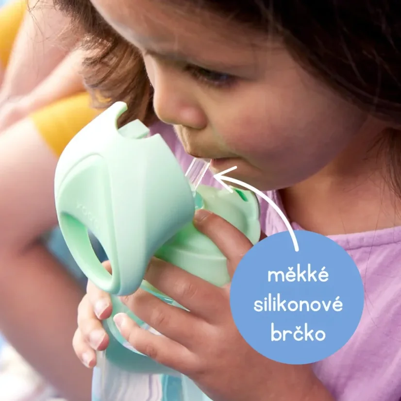B.Box fľaša na pitie so slamkou Junior 380 ml – Chill Out