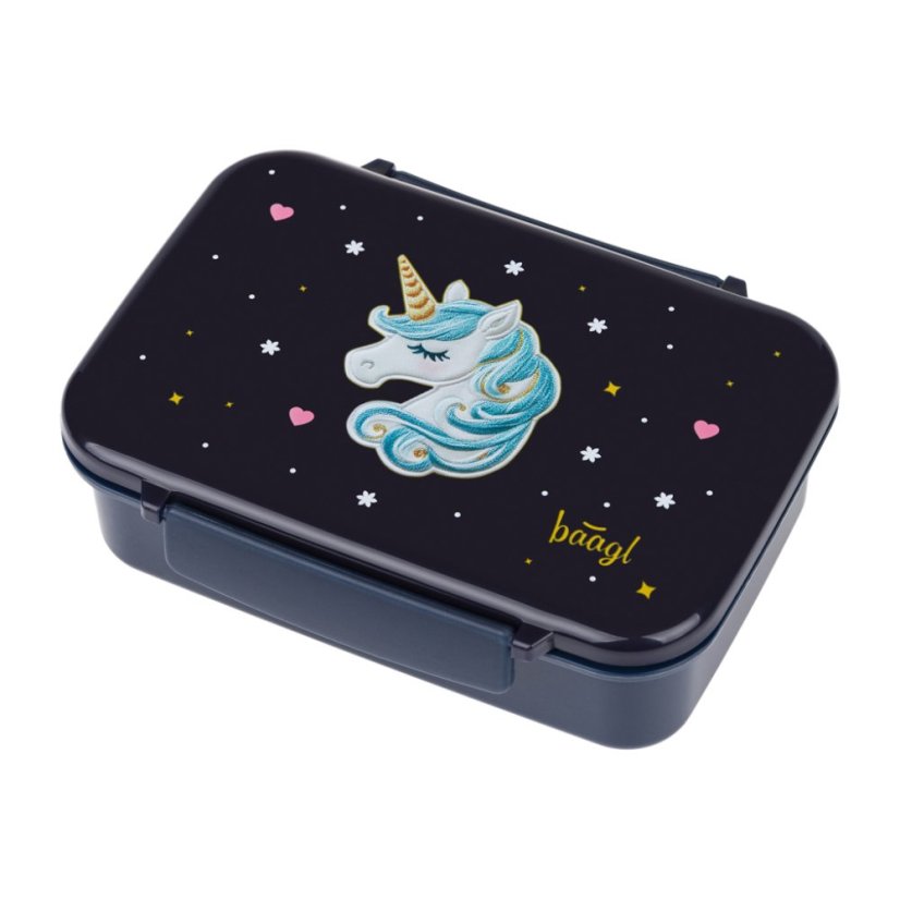 BAAGL Box na desiatu s priehradkami Unicorn Gold - Baagl