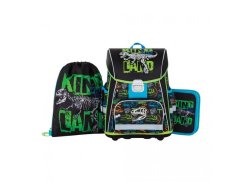 Školní aktovka v setu pro prvňáčky Oxybag PREMIUM Dinosaurus - 3 díly