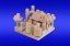 Stavebnice Malý Architekt kostky dřevo 120ks v krabici 29x20x6cm - Detoa