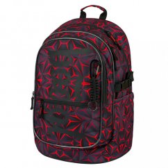 BAAGL Školní batoh Core Red Polygon - Baagl