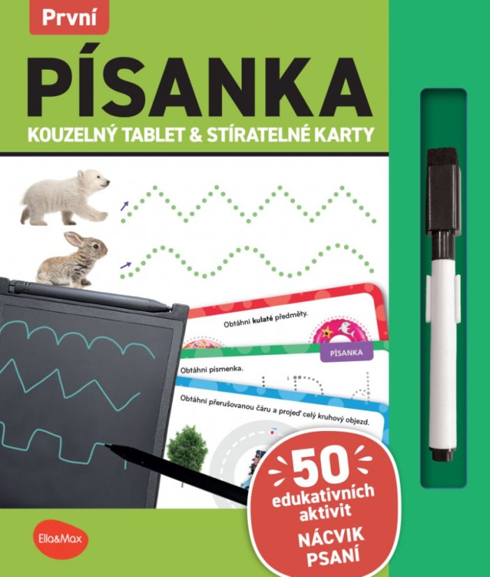 Kouzelný tablet & stíratelné karty – První PÍSANKA - Baagl