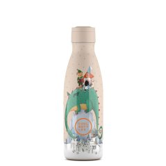 Detská termo fľaša z nerezovej ocele COOL BOTTLES Kids Dragon Dreams trojvrstvová 350ml 3D