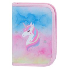 Školský peračník Baagl classic s dvoma chlopňami Rainbow Unicorn
