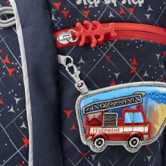 Detský predškolský batoh Step by Step KIGA MINI, Fire Truck Finn