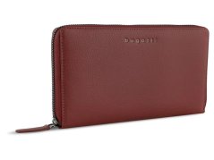 Dámská kožená peněženka Bugatti Mira velká červená zipová