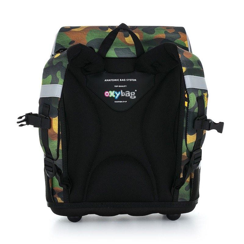 Školní aktovka v setu pro prvňáčky Oxybag PREMIUM Helikoptéra - 3 díly
