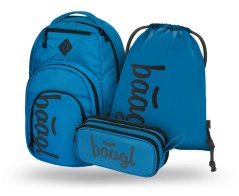 BAAGL 3 SET Coolmate Ocean Blue: batoh, penál, sáček - Baagl
