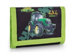 Dětská textilní peněženka Oxybag Traktor zelená