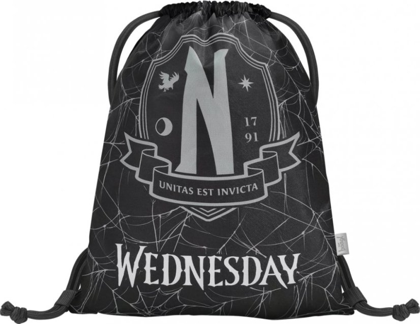 BAAGL 3 SET Skate Wednesday Nevermore: batoh, peračník, taška