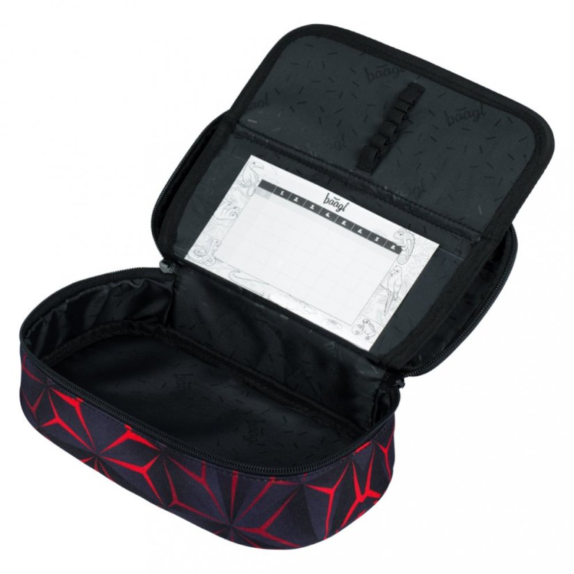 BAAGL Školský peračník Red Polygon