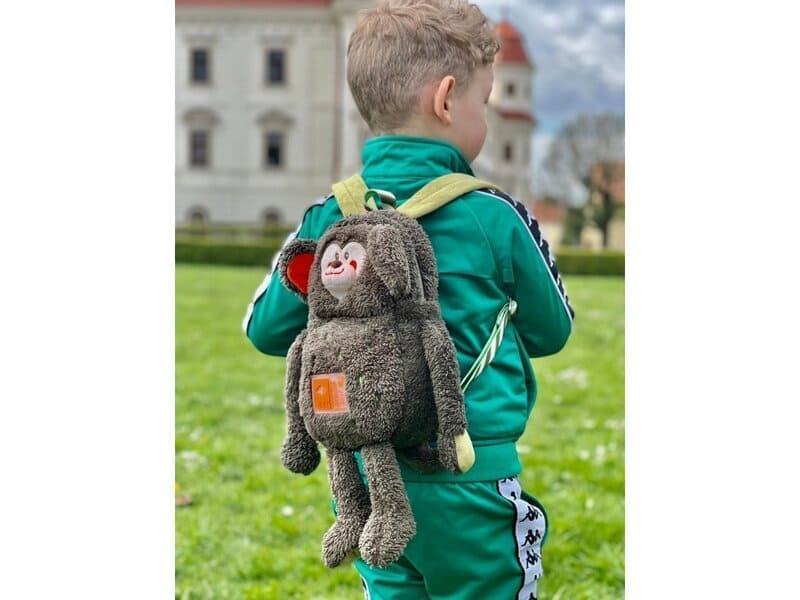 Dětský batoh plyšový Oilily Monkey Coconut
