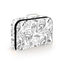 Kufřík lamino 34 cm Komiks White - Oxybag (Karton P+P)