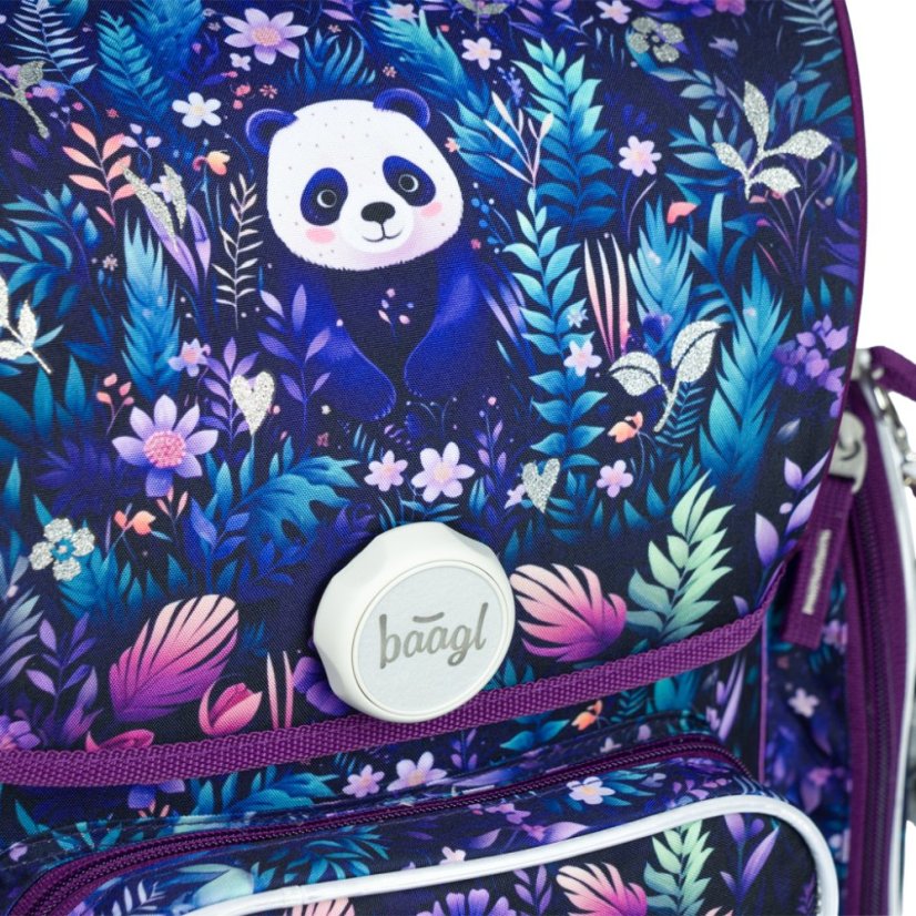 BAAGL Školní aktovka Ergo Jungle Panda - Baagl