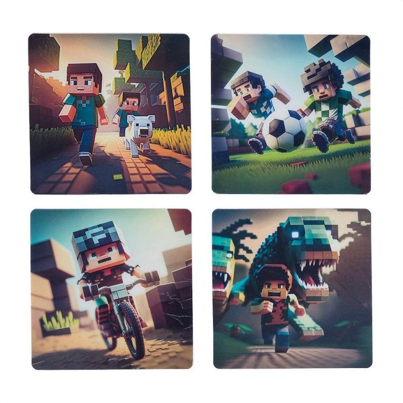 Školní batoh v setu Topgal PixelArt World ENDY 24015 SET SMALL