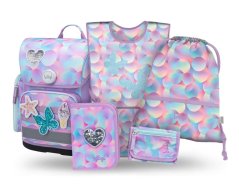 BAAGL SET 5 Ergo Candy: aktovka, penál, sáček, zástěra, peněženka - Baagl
