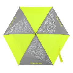 Detský skladací dáždnik s reflexnými obrázkami, Neon Yellow Detský skladací dáždnik s reflexnými obrázkami, Neon Yellow