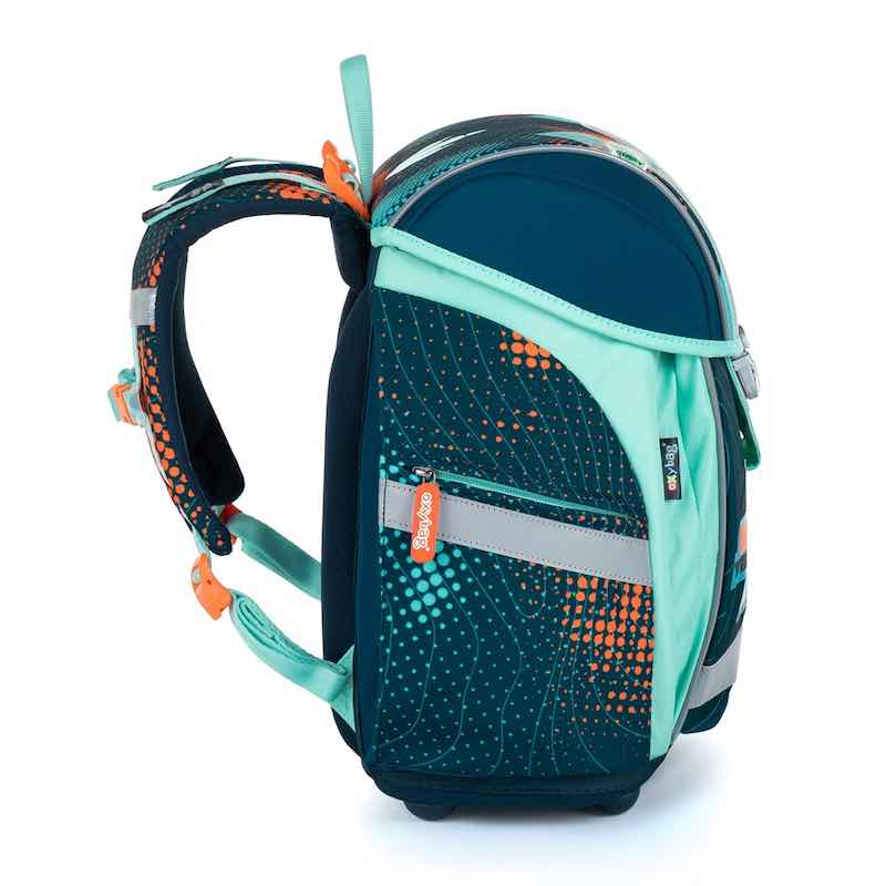 Školní aktovka v setu pro prvňáčky Oxybag PREMIUM LIGHT Premium Dinosaurus - 3 díly