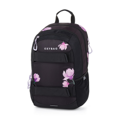 Oxybag Študentský batoh OXY Sport Flowers s puzdrom