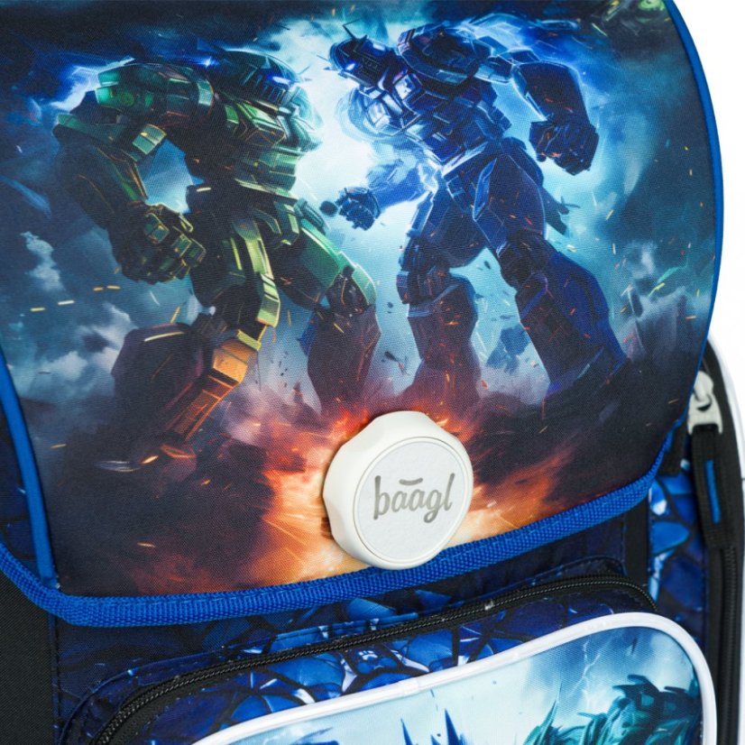 BAAGL 3 SET Ergo Roboti: aktovka, penál, sáček - Baagl