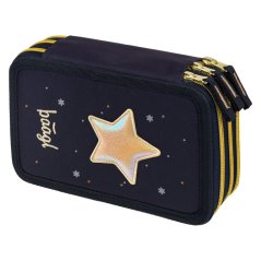 BAAGL Školský peračník trojposchodový Unicorn Gold - Baagl