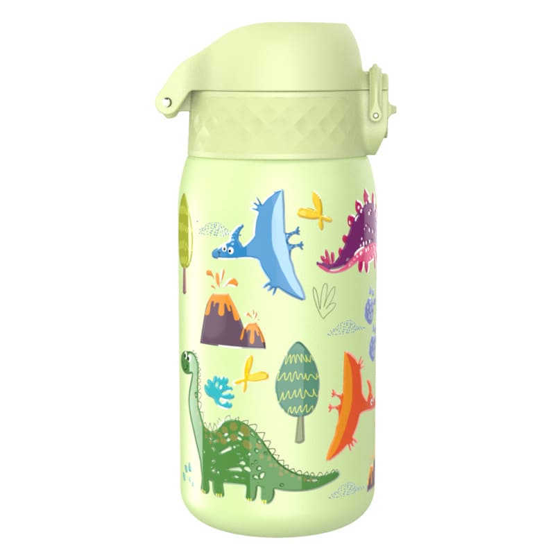 Nerezová láhev na pití ion8 Leak Proof Dinosaurs 350 ml
