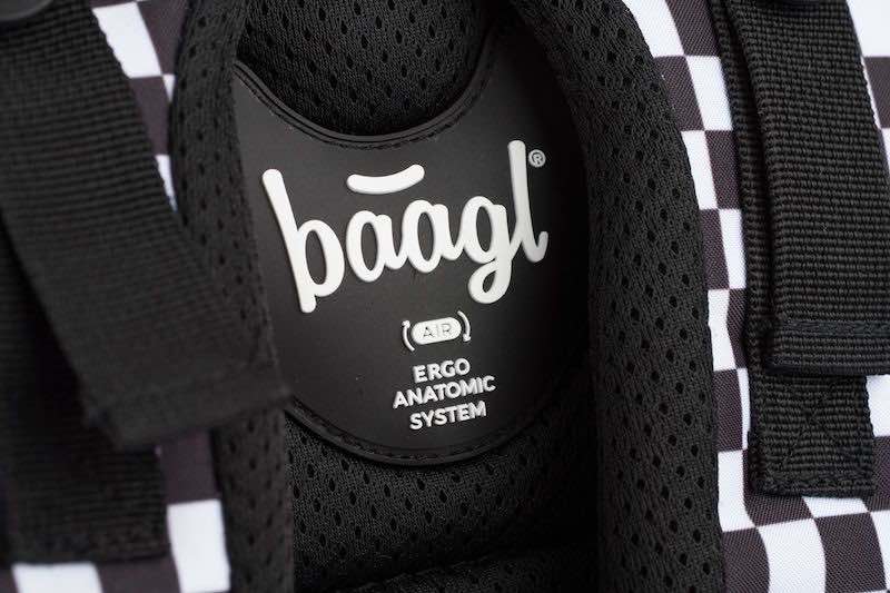Školní batoh v setu Baagl Skate Ska - 3 díly - tmavý sáček
