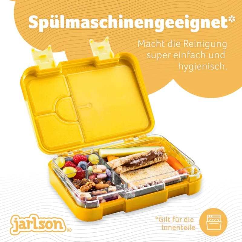 Box na svačinu JARLSON TONI Žlutý - 6 přihrádek