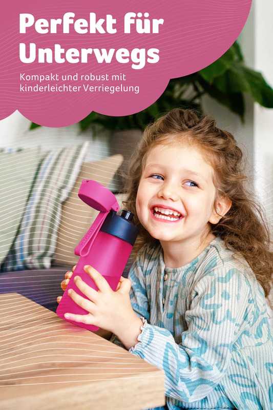 Tritanová láhev na pití JARLSON MIKI Růžová 500 ml