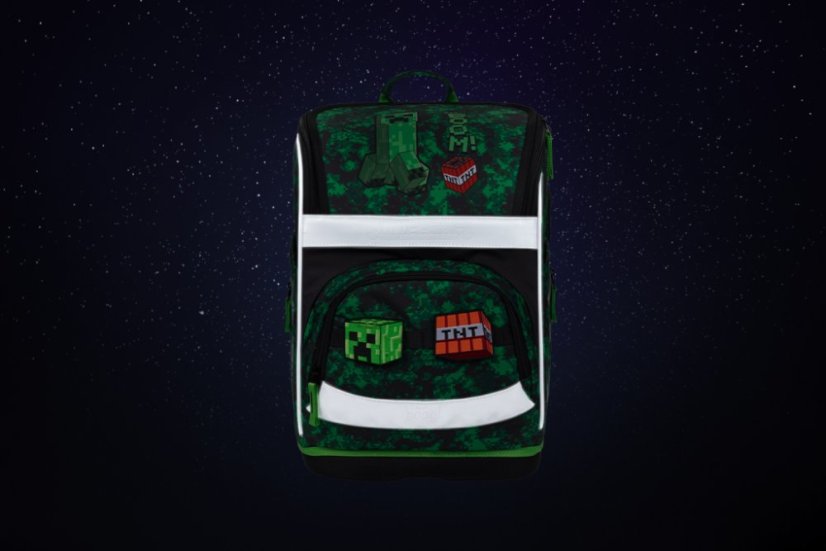 BAAGL SET 3 Zippy Plus Minecraft Boom: aktovka, penál, sáček - Baagl