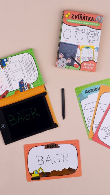 Kouzelný tablet & 40 návodů – ZVÍŘÁTKA - Baagl