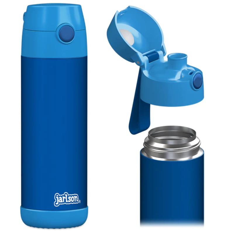 Dětská nerezová termoláhev na pití JARLSON MALI Modrá 500 ml