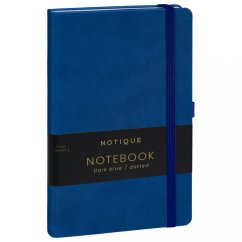 Notes Tmavě modrý, tečkovaný, 13 × 21 cm - Baagl