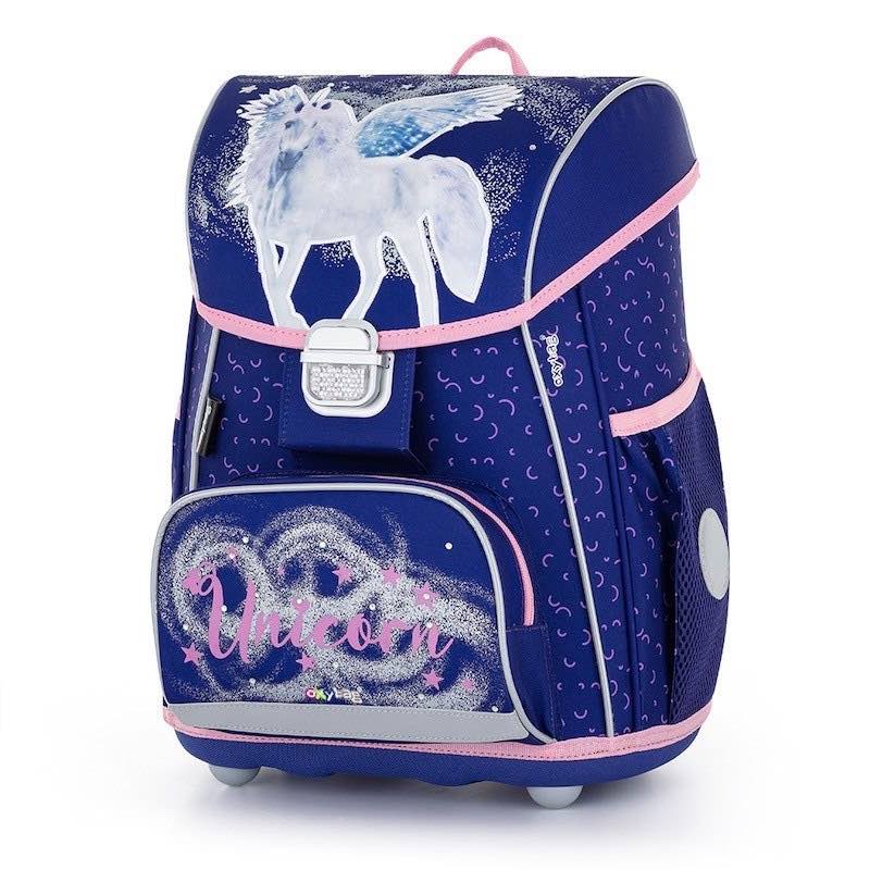 Aktovka Oxybag PREMIUM Unicorn Pegasus pre prvákov - 3 kusy