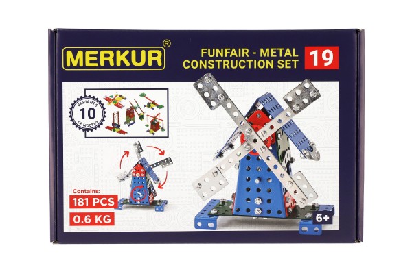 Stavebnice MERKUR 019 Mlýn 10 modelů 181ks