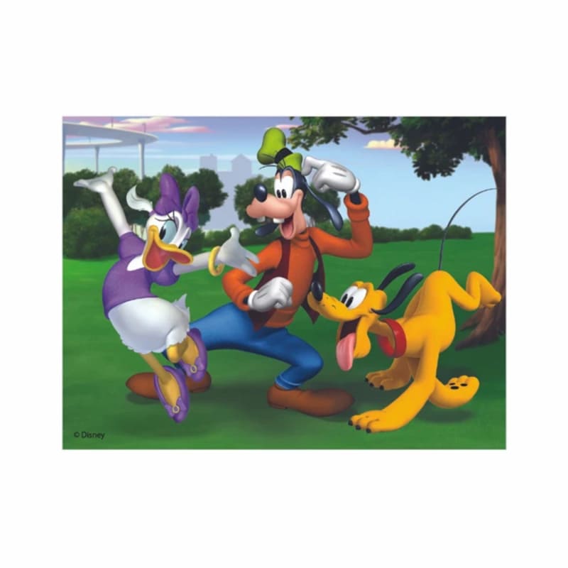 Dřevěné licenční kostky Mickey Mouse - 12 kostek