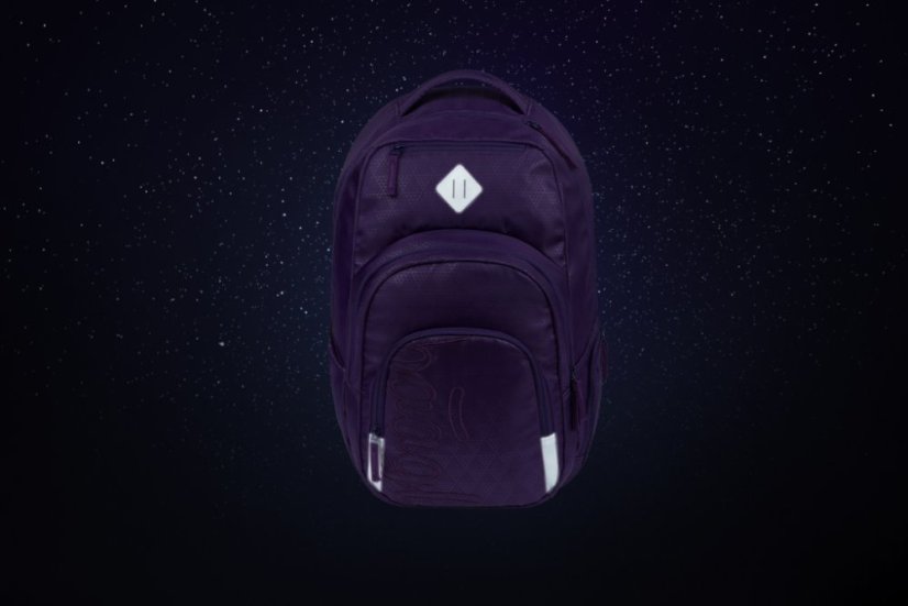 BAAGL SET 3 Coolmate Plum: batoh, penál, sáček - Baagl