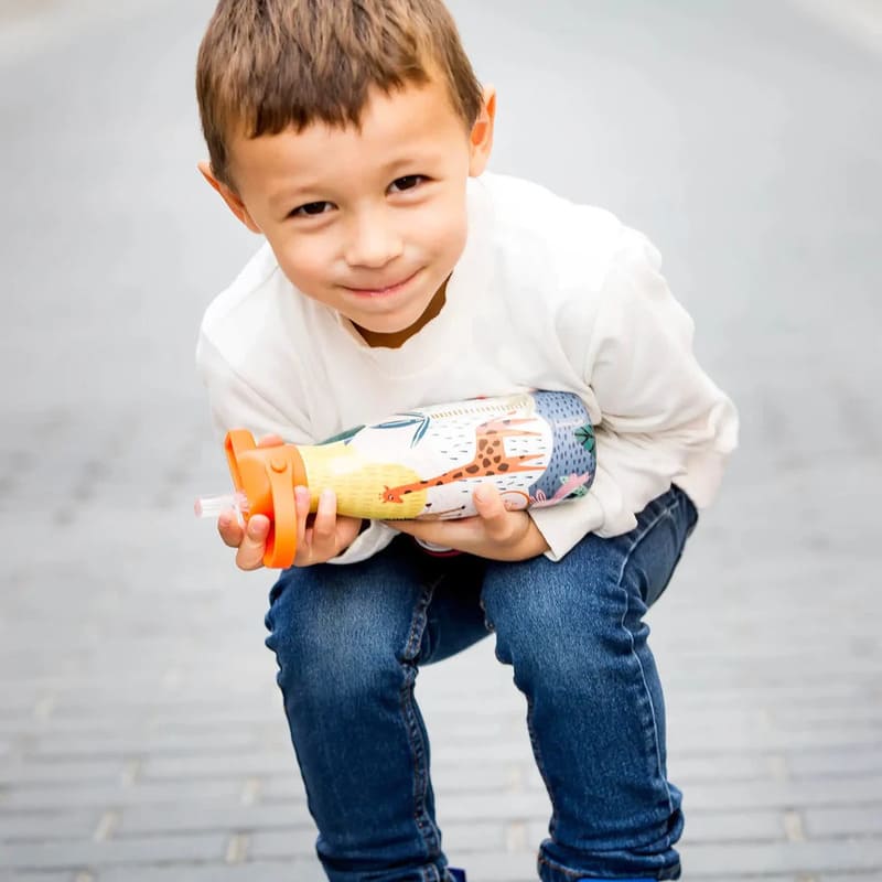 Dětská nerezová termolahev COOL BOTTLES Kids Savannah Kingdom třívrstvá 260ml 3D