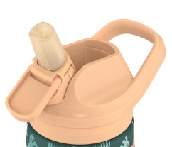 Pítko se silikonovým náustkem Cool Bottles Kiddie Cap 350 ml apricot