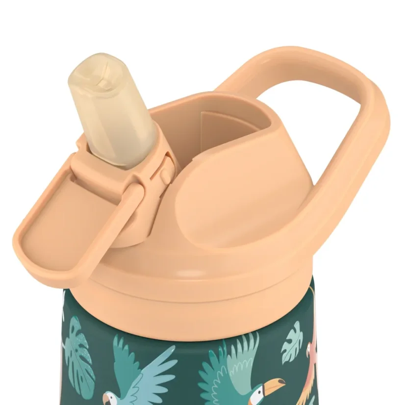 Dětská nerezová termoláhev COOL BOTTLES Kiddie Rainforest Refuge 350 ml 3D