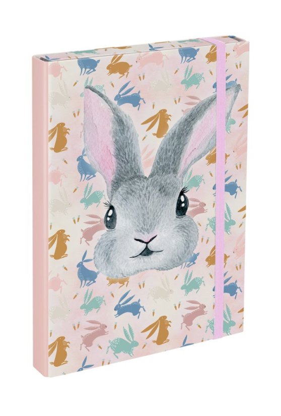 Školní aktovka v setu pro prvňáčky Baagl Zippy Bunny - 6 dílů