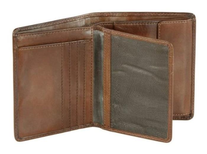 Pánská kožená peněženka s klopou Bugatti Domus RFID hnědá