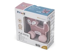 Dřevěná tahačka liška PolarB