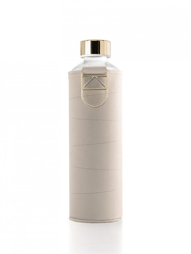 Láhev na pití Equa Mismatch Beige 750 ml s obalem z umělé kůže