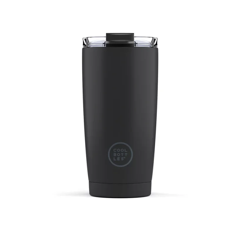 Nerezový termohrnek COOL BOTTLES Mono Black třívrstvý 550ml
