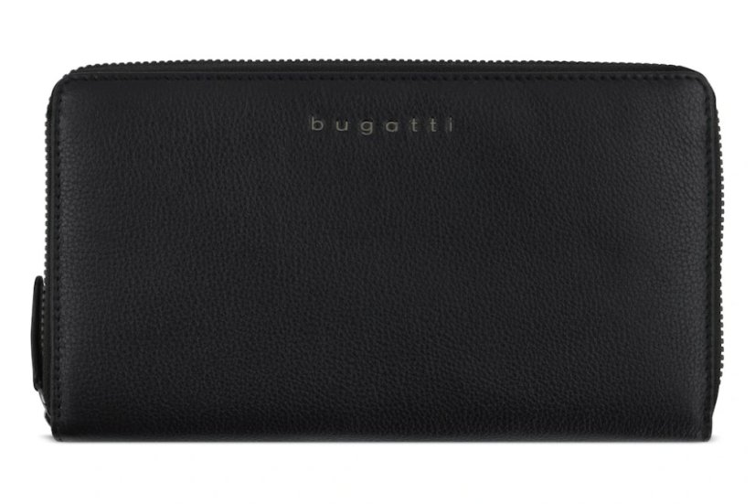 Dámská kožená peněženka Bugatti Mira velká černá zipová
