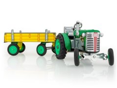Traktor Zetor s valníkem zelený na klíček kov 28cm Kovap v krabičce - Kovap