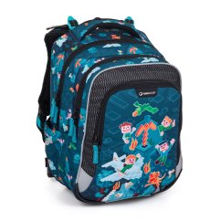 Bagmaster LUMI 24 E malý školní set pro prvňáčky – kostičkový svět - Bagmaster